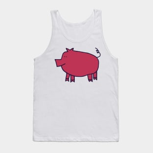 Cute Pig Viva Magenta Color of the Year 2023 Tank Top